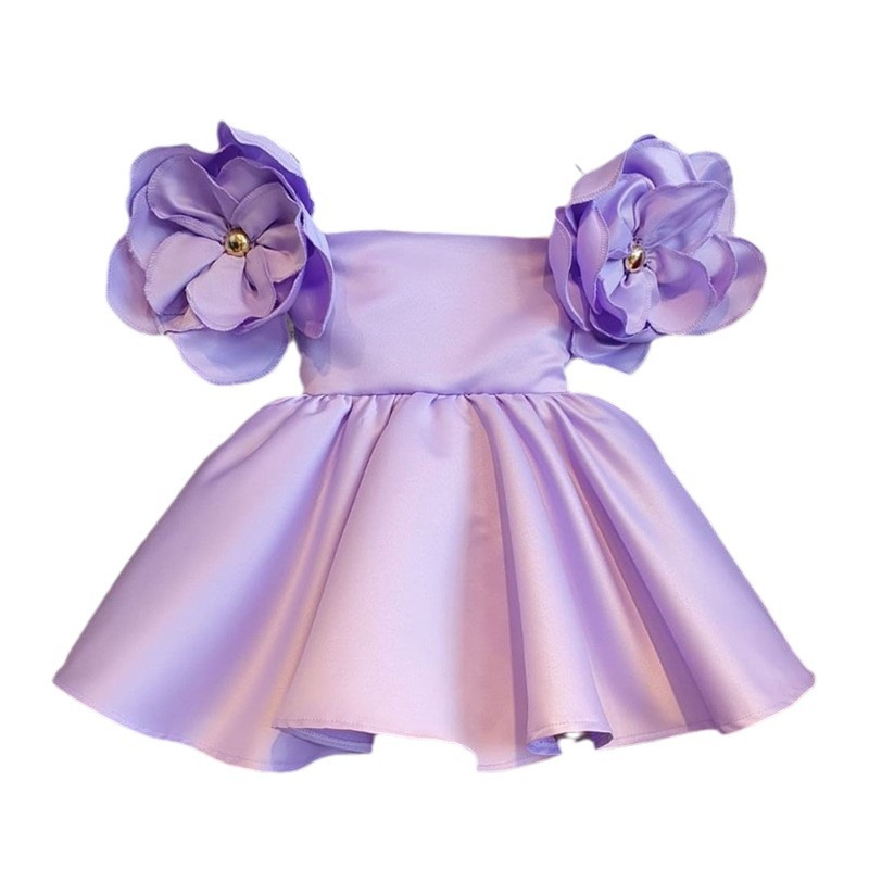 Baby Xmas Clothing - Gaun wanita bunga mode baru gaun