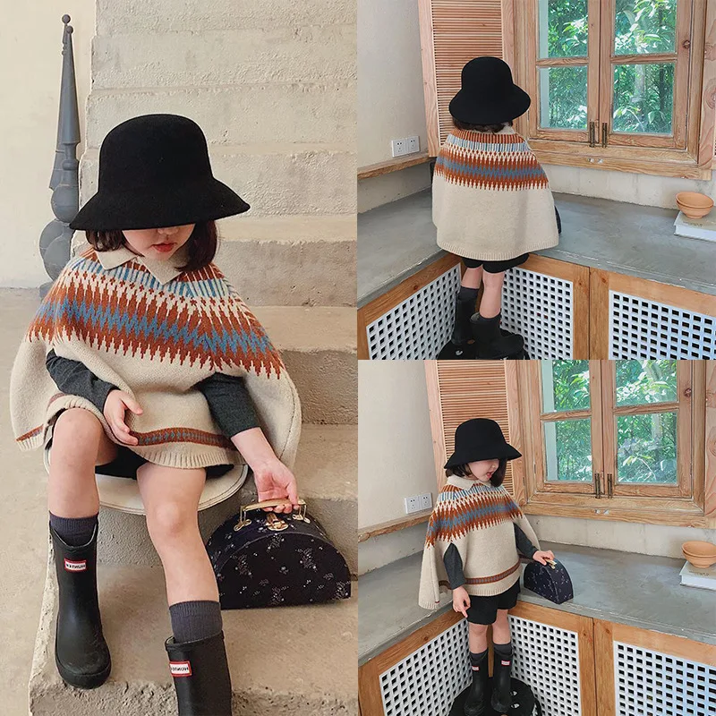 Baby Clothing Knitting Patterns - Jubah anak perempuan Korea, syal Sweater
