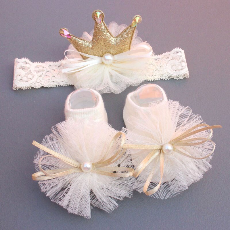 Toddler Sock Set - Aksesori rambut anak perempuan, 2 Pcs/Set