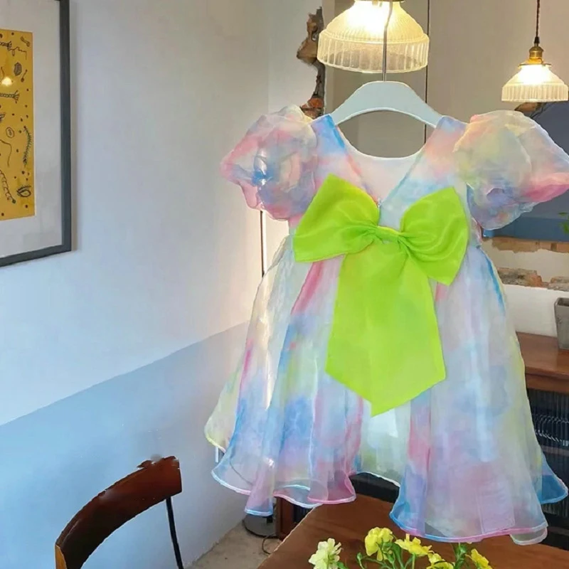 Baby Clothing Yellow - Gaun Anak Perempuan Musim Panas Pakaian