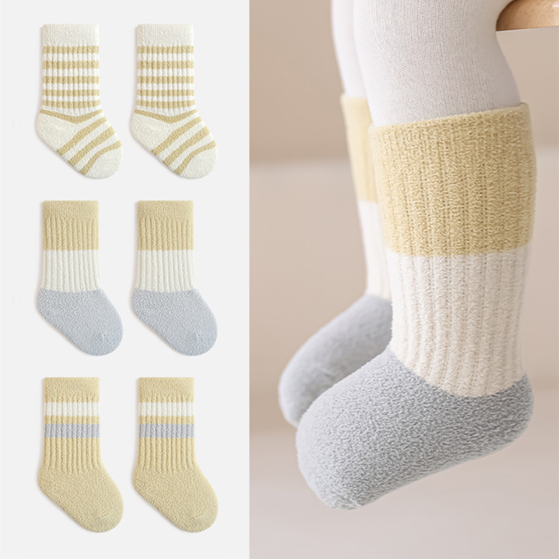 Toddler Sock Set - 3 Pasang/set Kaos Kaki Bulu Karang