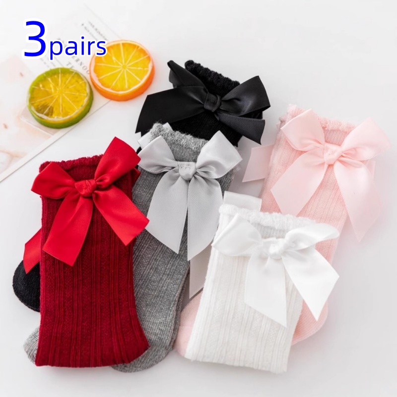 Toddler Sock Set - Kaus Kaki Bayi Perempuan 3 Pasang/Set