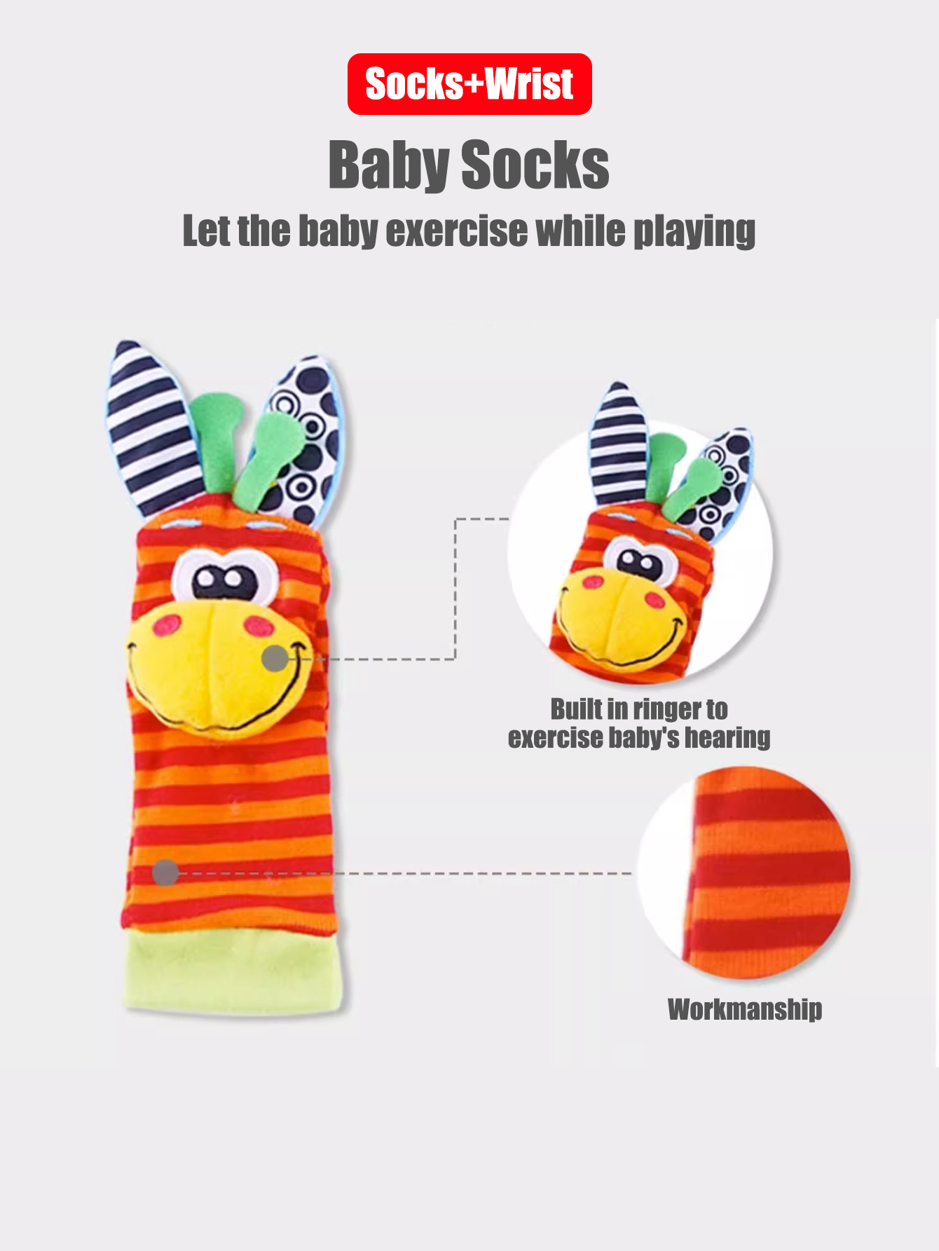 4 buah/set mainan kaus kaki ke - Toddler Sock Set ulasan dan harga