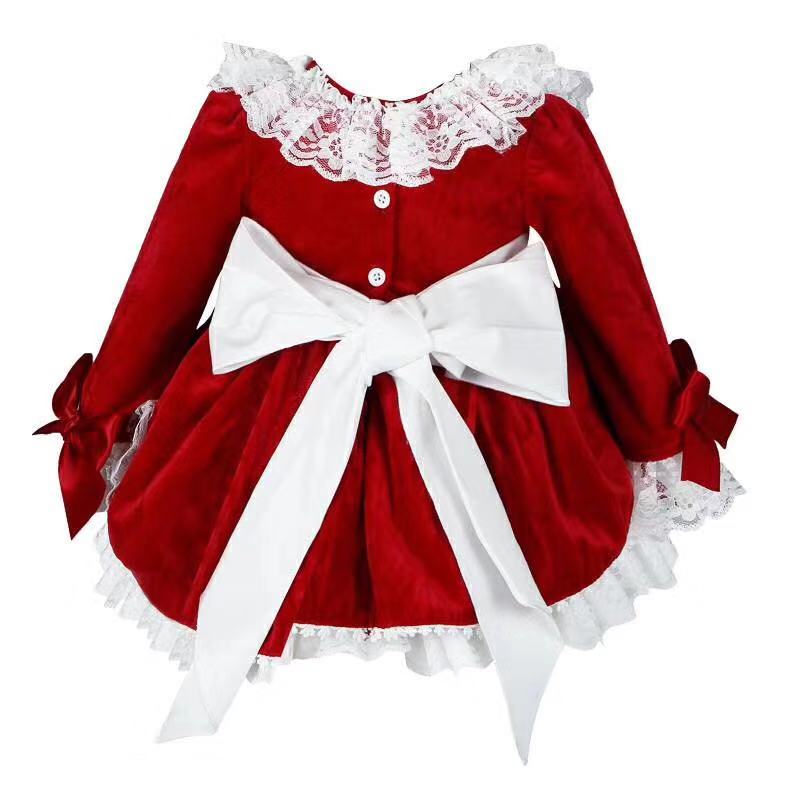 4 Buah Gaun Putri Spanyol Anti - Baby Xmas Clothing ulasan dan harga