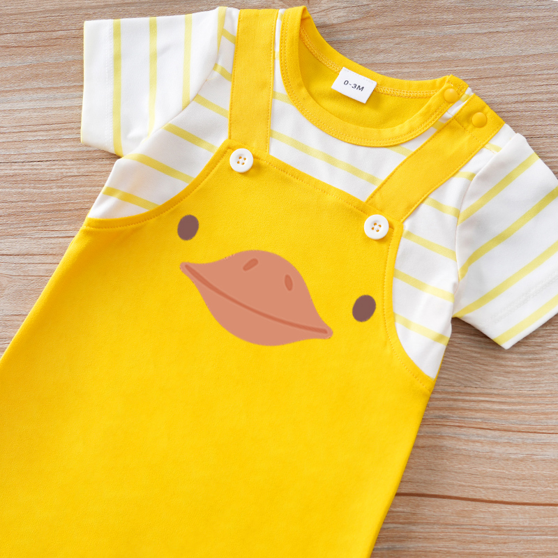 Pakaian Bayi Suspender Palsu K - Baby Clothing Yellow ulasan dan harga
