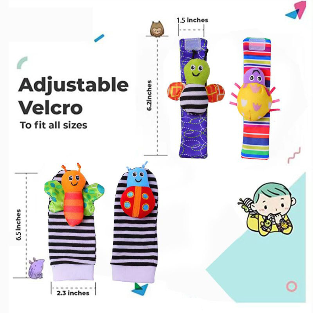 4 Buah Mainan Kerincingan Bayi - Toddler Sock Set ulasan dan harga