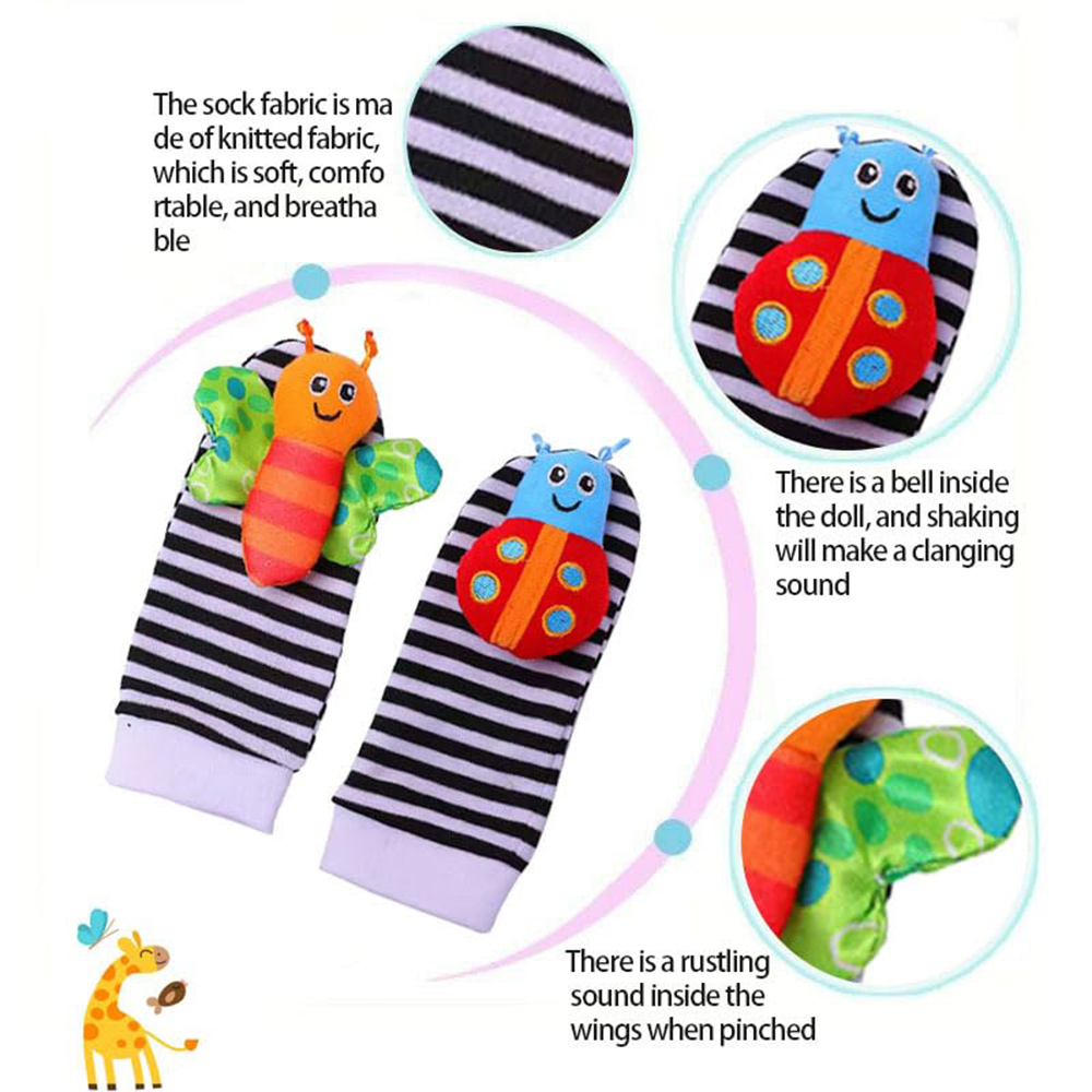 4 Buah Mainan Kerincingan Bayi - Toddler Sock Set ulasan dan harga
