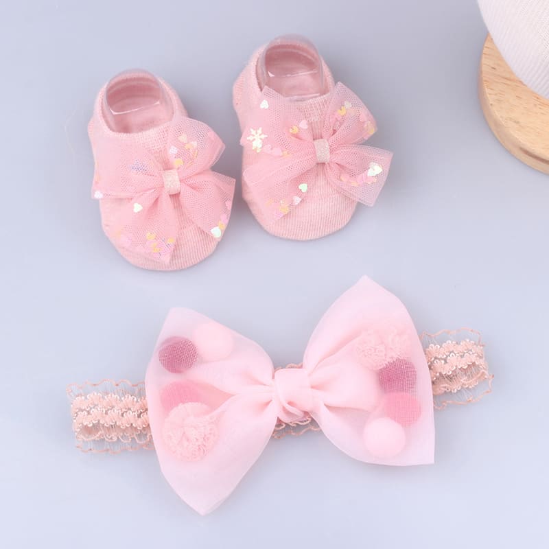 Set Kaus Kaki Ikat Kepala Bayi - Toddler Sock Set ulasan dan harga