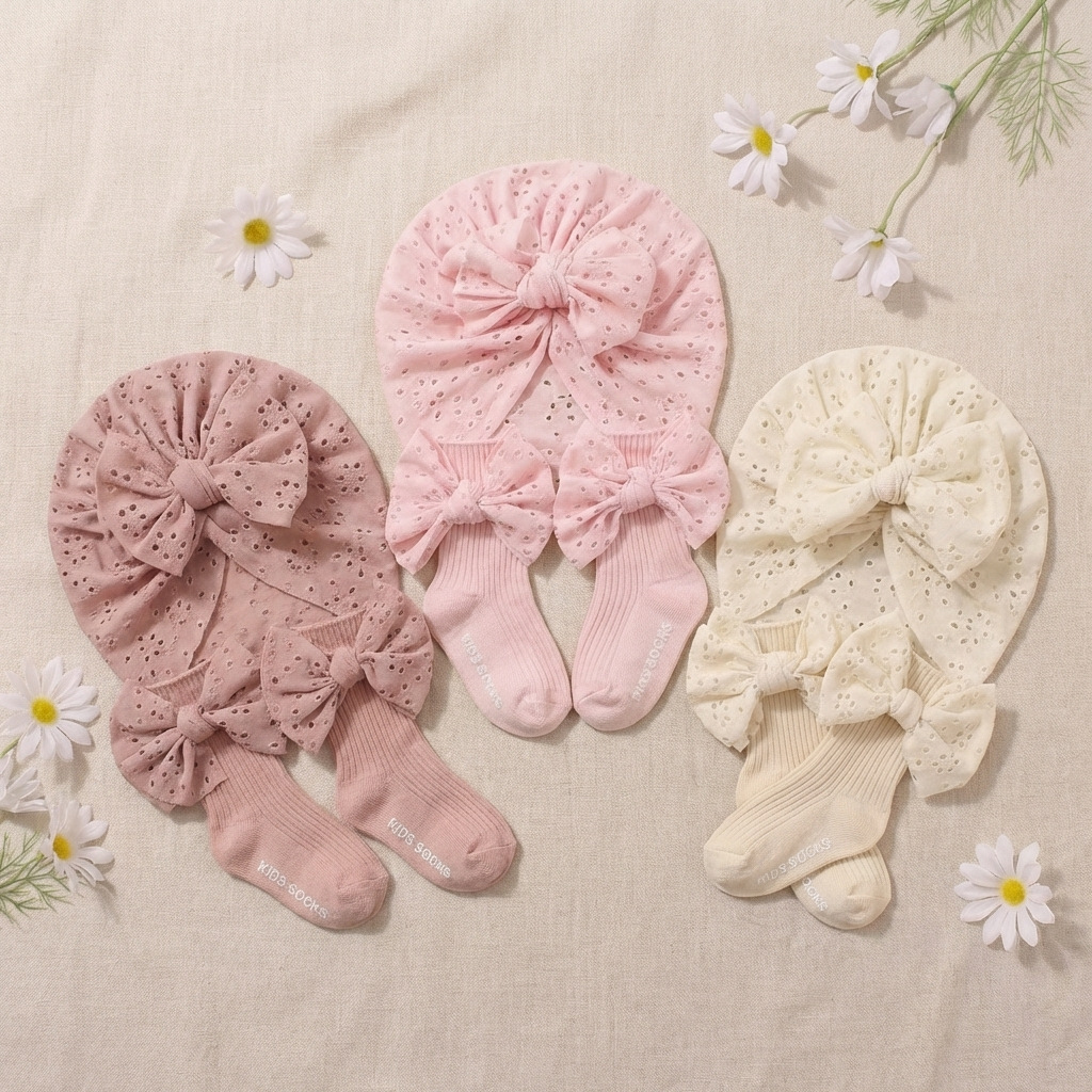 2Pcs/Set Set Topi dan Kaus Kak - Toddler Sock Set ulasan dan harga