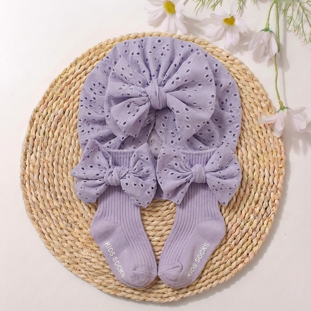 2Pcs/Set Set Topi dan Kaus Kak - Toddler Sock Set ulasan dan harga